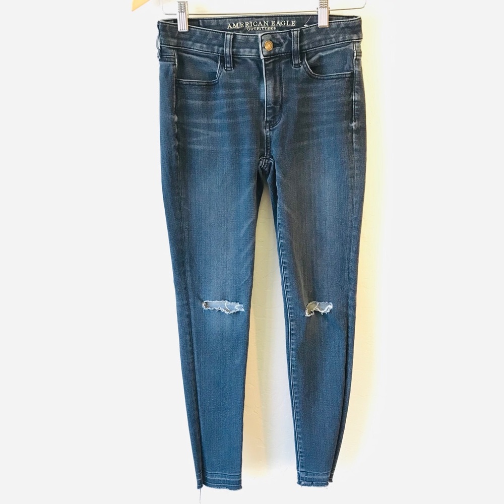 AEO Super Stretch Hi Rise Jegging Dark Wash
